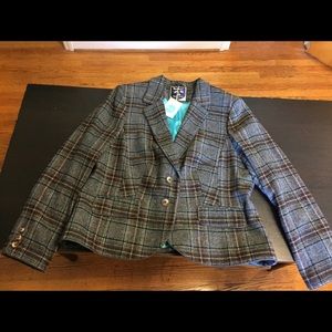 British tweed blazer by moon and Boden